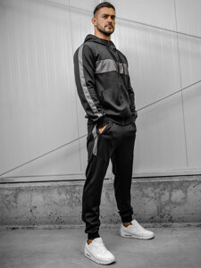 Men's Printed Tracksuit with hood Black Bolf 8C8115A