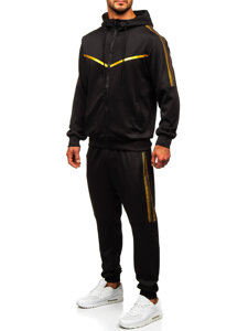 Men's Printed Tracksuit with hood Black Bolf 8C8117