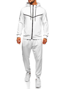 Men's Printed Tracksuit with hood White Bolf 8C8117