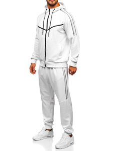 Men's Printed Tracksuit with hood White Bolf 8C8117