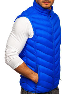 Men's Quilted Gilet Blue Bolf HDL88006