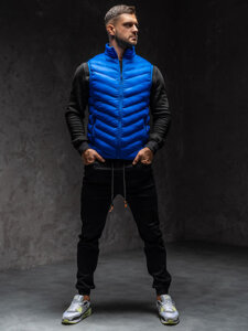 Men’s Quilted Gilet Blue Bolf HDL88006A1