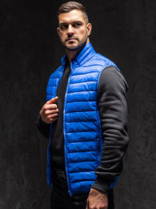 Men's Quilted Gilet Blue Bolf LY32A1