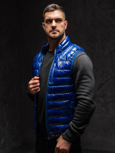 Men’s Quilted Gilet Blue Bolf R0109AA1