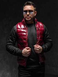 Men’s Quilted Gilet Claret Bolf R0109AA1