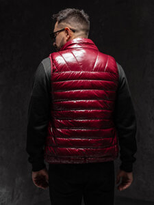 Men’s Quilted Gilet Claret Bolf R0109AA1