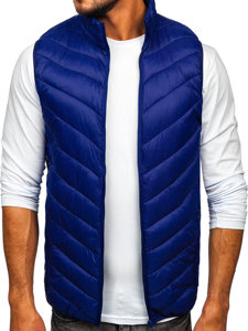 Men's Quilted Gilet Dark Blue Bolf 13073