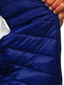 Men's Quilted Gilet Dark Blue Bolf 13073