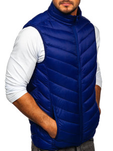 Men's Quilted Gilet Dark Blue Bolf 13073