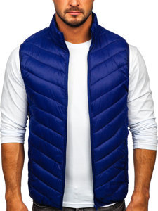 Men's Quilted Gilet Dark Blue Bolf 13073