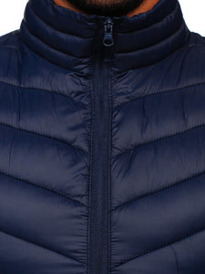 Men's Quilted Gilet Navy Blue Bolf 13073