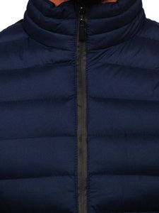 Men's Quilted Gilet Navy Blue Bolf 5M711