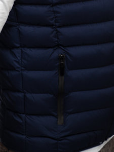 Men's Quilted Gilet Navy Blue Bolf 5M711