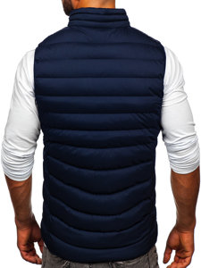 Men's Quilted Gilet Navy Blue Bolf 5M711