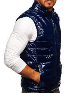 Men's Quilted Gilet Navy Blue Bolf R0109A