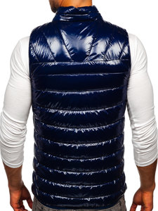 Men's Quilted Gilet Navy Blue Bolf R0109A