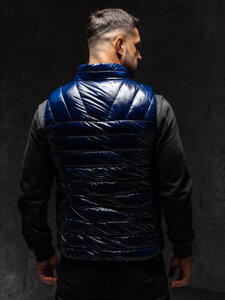 Men’s Quilted Gilet Navy Blue Bolf R0109AA1