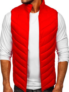 Men's Quilted Gilet Red Bolf 13073