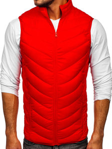 Men's Quilted Gilet Red Bolf 13073