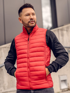 Men's Quilted Gilet Red Bolf LY32A