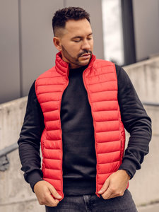 Men's Quilted Gilet Red Bolf LY32A