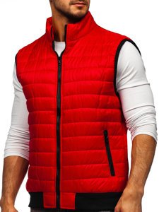 Men's Quilted Gilet Red Bolf MY77