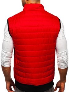 Men's Quilted Gilet Red Bolf MY77