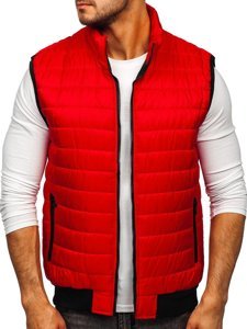 Men's Quilted Gilet Red Bolf MY77