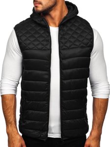 Men's Quilted Hooded Gilet Black Bolf HDL88003