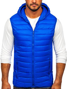 Men's Quilted Hooded Gilet Cobalt Bolf LY36