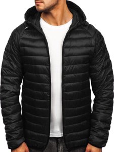 Men's Quilted Lightweight Jacket Black Bolf 13021