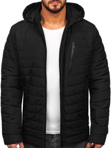 Men's Quilted Lightweight Jacket Black Bolf 22M305