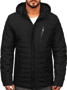 Men's Quilted Lightweight Jacket Black Bolf 22M305