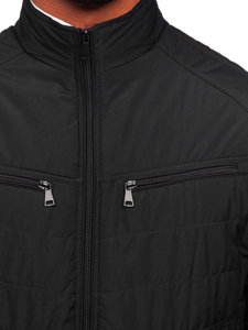 Men's Quilted Lightweight Jacket Black Bolf 22M307