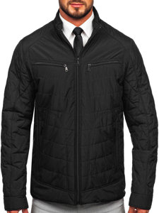 Men's Quilted Lightweight Jacket Black Bolf 22M307