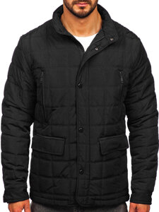 Men's Quilted Lightweight Jacket Black Bolf 5M709