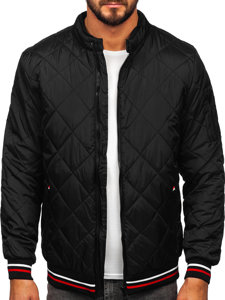 Men's Quilted Lightweight Jacket Black Bolf 7150