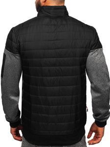 Men's Quilted Lightweight Jacket Black Bolf 8M907