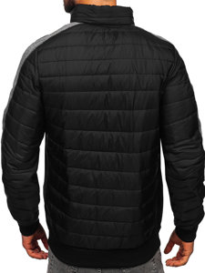 Men's Quilted Lightweight Jacket Black Bolf 8M909