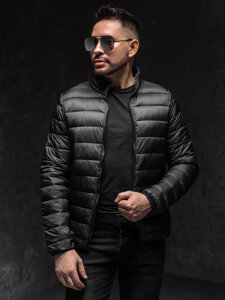 Men's Quilted Lightweight Jacket Black Bolf LY33A1