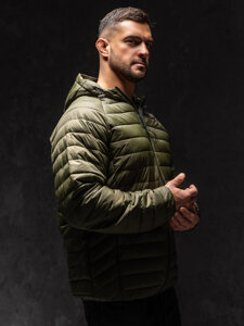 Men's Quilted Lightweight Jacket Green Bolf 13021A1