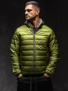 Men's Quilted Lightweight Jacket Green Bolf BK111A1