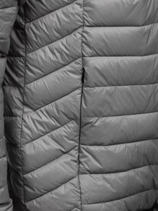 Men's Quilted Lightweight Jacket Grey Bolf 13021