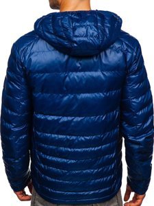 Men's Quilted Lightweight Jacket Navy Blue Bolf 2066