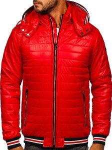 Men's Quilted Lightweight Jacket Red Bolf 6191