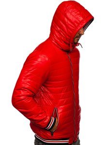 Men's Quilted Lightweight Jacket Red Bolf 6191