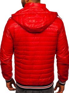 Men's Quilted Lightweight Jacket Red Bolf 6191