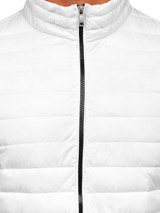 Men's Quilted Lightweight Jacket White Bolf R9002