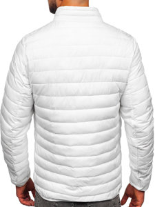 Men's Quilted Lightweight Jacket White Bolf R9002