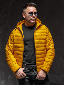 Men's Quilted Lightweight Jacket Yellow Bolf 13021A1